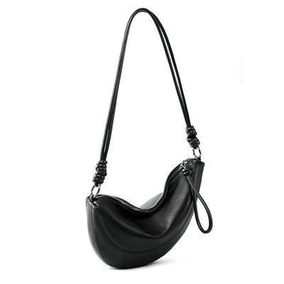 Bolsa Bandolera de Cuero Genuino Full Grain - Estilo Croissant para Uso Diario - Image 5