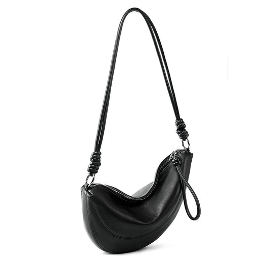 Bolsa Bandolera de Cuero Genuino Full Grain - Estilo Croissant para Uso Diario - Image 5