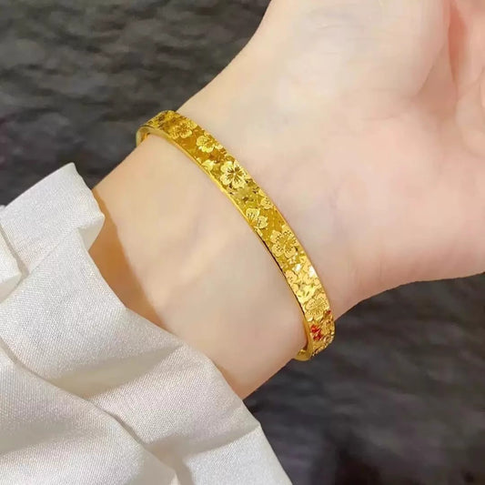 Pulsera Sakura de Hielo Triturado para Mujer - Diseño Premium de Alto Brillo - Image 2