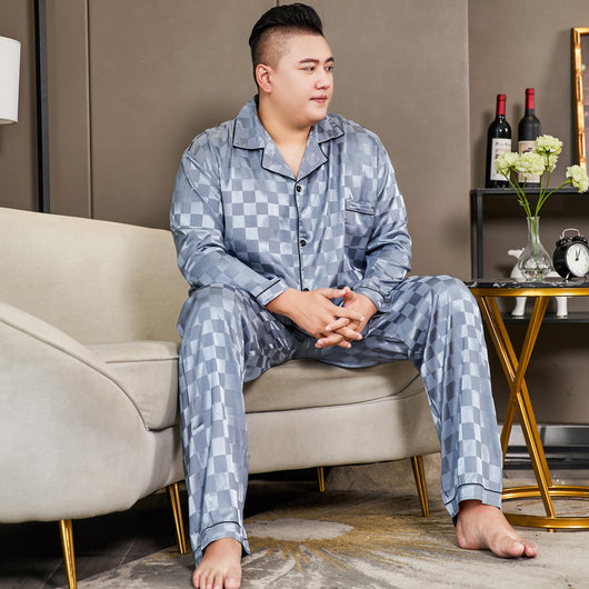 Pijama Hombre Talla Extra Seda Helada Corte Relajado - Image 16