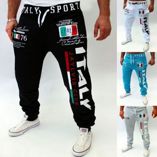 Pantalones Casuales con Estampado Digital de Letras para Hombre - Image 7