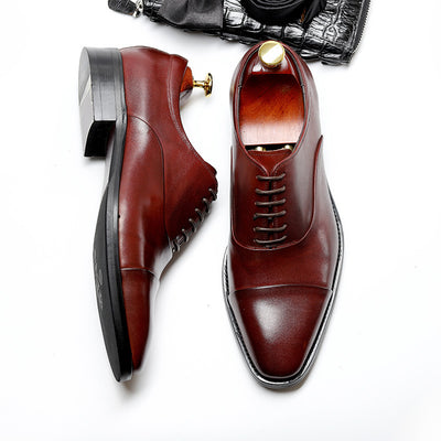 Zapatos de Cuero Formales Versátiles para Hombre con Articulaciones Flexibles - Image 13