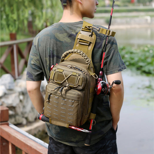 Bolsa Deportiva Táctica para Pecho con Diseño Camuflado