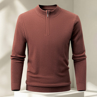 Suéter Pullover Tejido con Cierre Medio para Hombre - Image 2