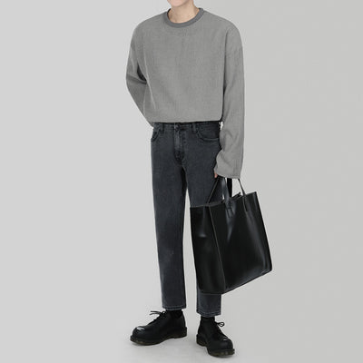 Bolsa Cruzada Hombre Estilo Casual - Capacidad Grande en Cuero PU - Image 3