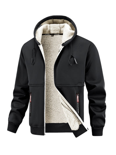 Abrigo de Invierno para Hombre con Lana de Cordero Engrosada - Image 4