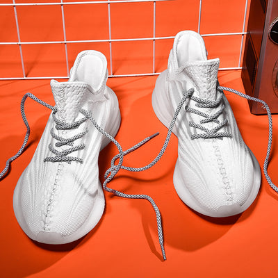 Zapatillas Deportivas Tejidas Volantes para Hombre - Estilo Coreano Transpirable - Image 5