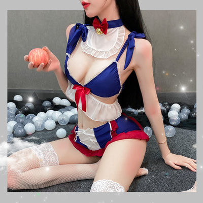 Conjunto de Lencería Sexy Premium con Diseño de Uniforme Escolar - Image 3