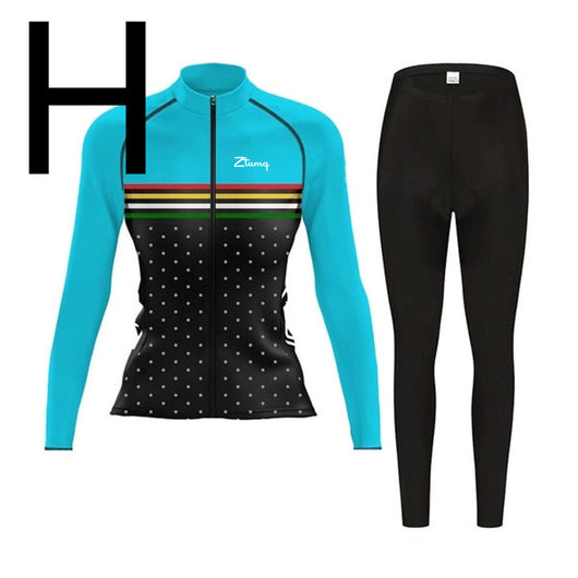 Conjunto Ciclista de Manga Larga con Culotte: Jersey y Pantalón Acolchado para Ciclismo y Trail - Image 9