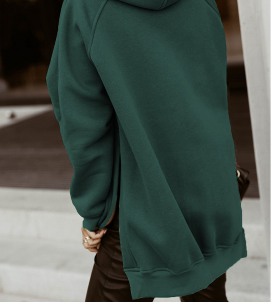 Sudadera con Capucha y Abertura Lateral para Mujer - Image 8