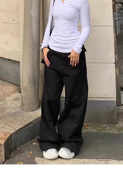 Pantalones Vaqueros Black Machete Retro Cintura Alta Recta para Mujer - Image 12