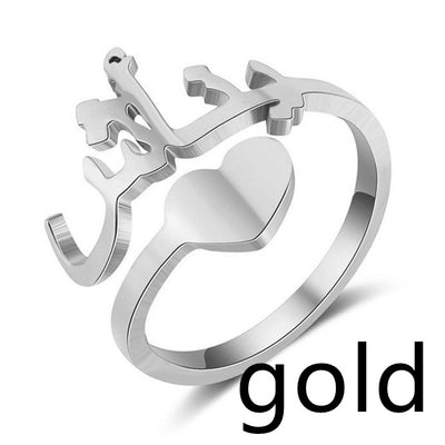 Anillo de Acero Titanio Personalizado con Nombre - Image 4