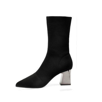Botas Invierno Tacón Alto para Mujer - Comodidad y Estilo - Image 22