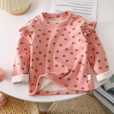 Blusa Infantil Otoño Invierno con Volantes Florales - Image 14