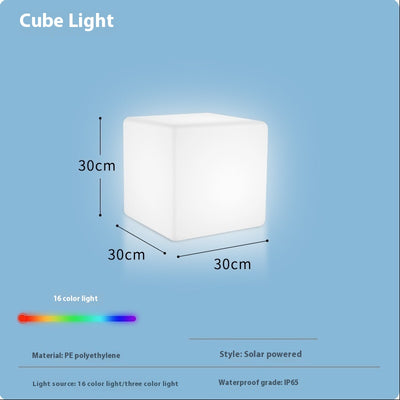 Taburete Cubo LED Luminoso Impermeable - Image 11