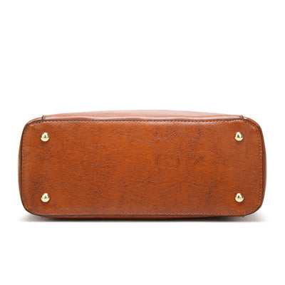 Bolso Tote de Cuero Encerado para Mujer - Gran Capacidad - Image 17