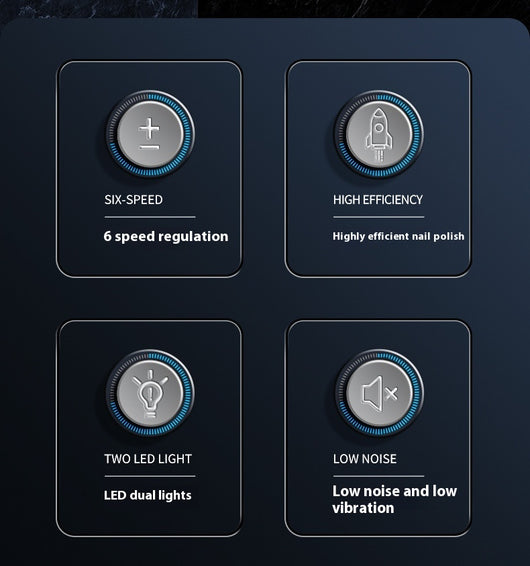 Cortauñas para Mascotas con Control de 6 Velocidades y Luz LED Automática - Image 8