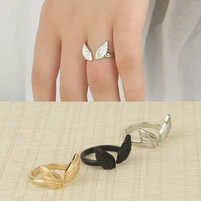 Anillo de Alas de Ángel Punk en Aleación