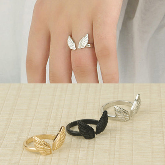 Anillo de Alas de Ángel Punk en Aleación