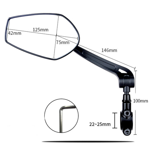 Espejo Retrovisor HD Gran Angular para Bicicleta, Montaña y E-Bike - Image 10