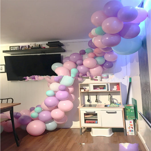 Guirnalda de Globos Macarrón Oro Rosado con Confeti para Bodas y Fiestas - Image 5