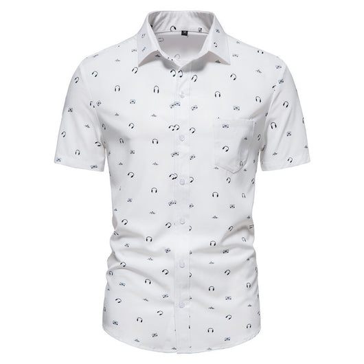 Camisa Estampada Blanca para Hombre - Diseño Moderno y Versátil - Image 13