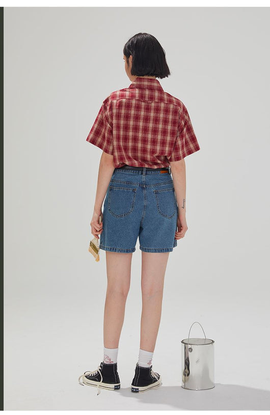 Shorts de Mezclilla Talle Alto Sueltos para Mujer - Estilo Casual y Versátil - Image 4