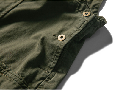 Pantalones Funcionales Retro Lavados de Color Sólido - Image 12
