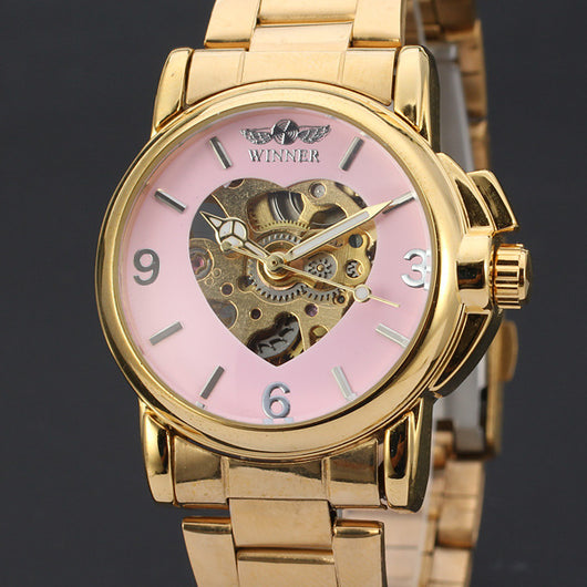 Reloj Mecánico Casual Simple con Correa de Acero - Image 12