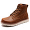 Botas Martin de Cuero Genuino para Hombre - Invierno Cálido con Forro de Cachemira