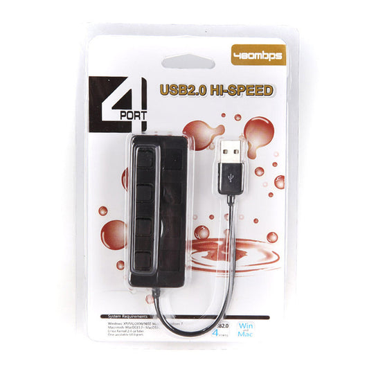 Hub USB 2.0 Multiplicador de 4 Puertos con Botón - Image 10