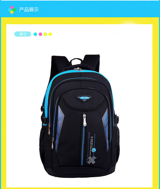 Mochila Escolar Juvenil de Doble Compartimento - Bolsa de Hombro para Secundaria - Image 3