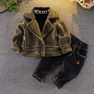 Chaqueta Infantil Marrón de Manga Larga - Image 15