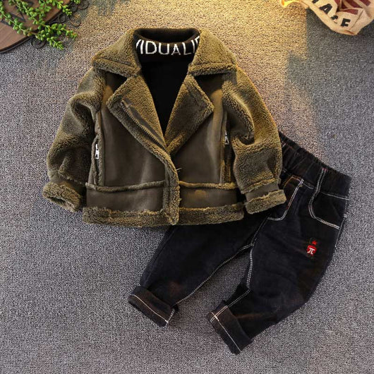 Chaqueta Infantil Marrón de Manga Larga - Image 15