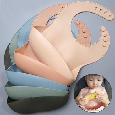Babero de Silicona Impermeable con Bolsillo Atrapador para Bebé - Image 2
