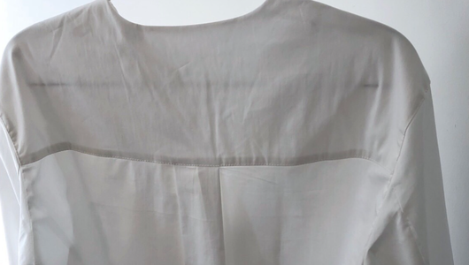 Blusa Suelta de Cuello Redondo con Mangas Linterna - Blanco para Mujer - Image 24