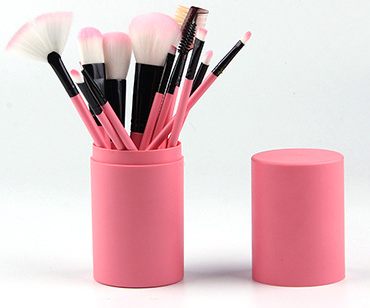 Set de 12 Brochas de Maquillaje Profesional - Rubor, Sombra y Delineador - Image 11