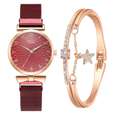 Reloj de Pulsera Dama con Malla Elegante y Movimiento de Cuarzo - Image 21