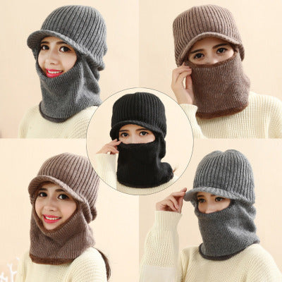 Gorro de Lana Gruesa Cálido Tejido