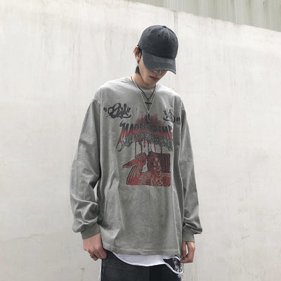 Playera Manga Larga Oscura para Hombre - Image 27