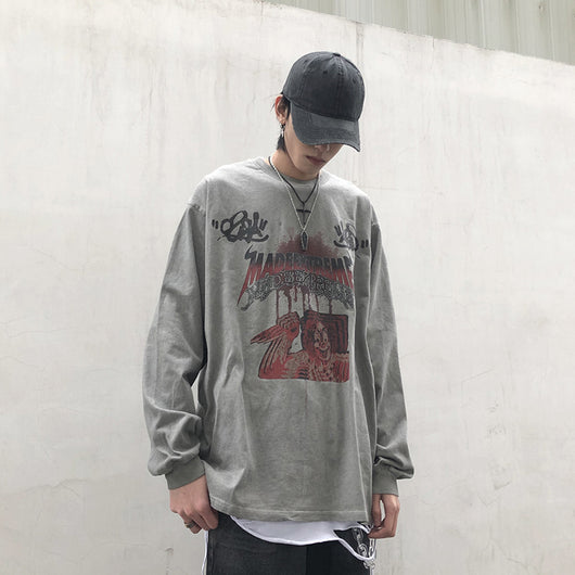 Playera Manga Larga Oscura para Hombre - Image 27