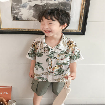 Camisa Floral Elegante para Niño - Image 4
