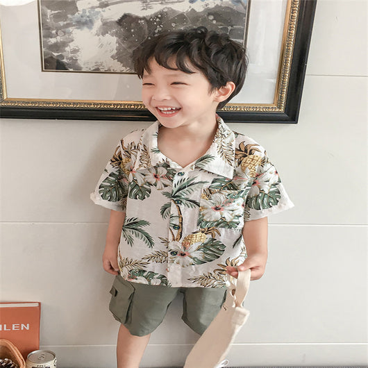 Camisa Floral Elegante para Niño - Image 4