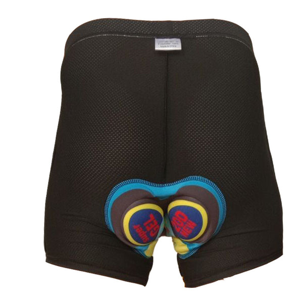 Pantalones Cortos Ciclismo con Diseño Estampado y Forro de Silicona