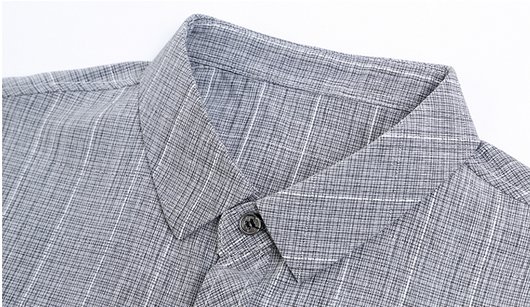 Camisa de Lino y Algodón Manga Larga para Hombre sin Planchado - Image 4