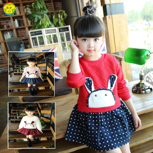 Vestido Infantil Coreano de Manga Larga Estilo Princesa - Image 5