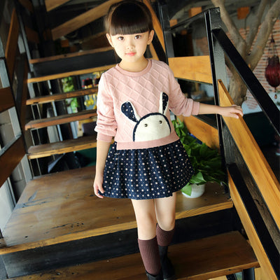 Vestido Infantil Coreano de Manga Larga Estilo Princesa - Image 6