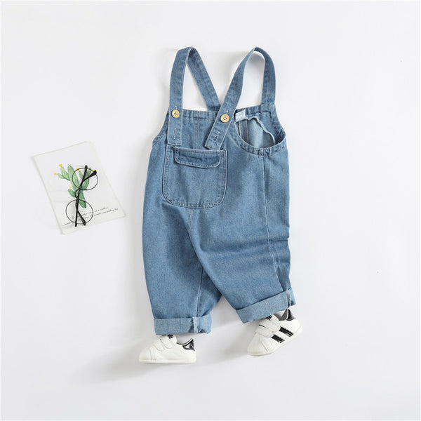 Pantalones de Mezclilla con Tirantes para Niños y Niñas