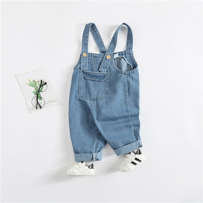 Pantalones de Mezclilla con Tirantes para Niños y Niñas