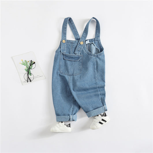 Pantalones de Mezclilla con Tirantes para Niños y Niñas
